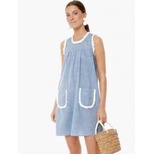 bermuda pink palmerston dress NWT Tuckernuck Bermuda Pink Palmerston Dress Sz M Long Sleeve Linen Blend Mini